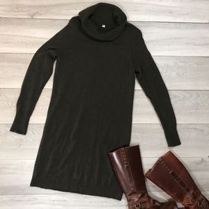 Uniqlo | Green Wool Long Sleeve Sweater Dress | L